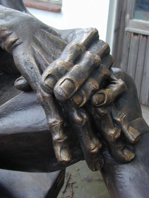 Zither Reinhold Brunnen, Halle - Bildhauer Wolfgang Dreysse